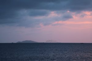 light sea dawn landscape
